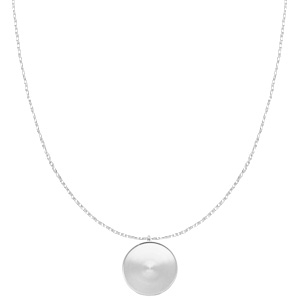 Polaris Steel Ketten mit Settung f&uuml;r 20mm Cabochon aus Rostfreiem Stahl Silber