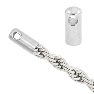 Zubeh&ouml;r aus Stainless Steel - Rostfreiem Stahl Endkappe f&uuml;r Twist Jasseron Silber