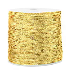 Metallic Band Macram&eacute; 0.5mm Cornsilk gold