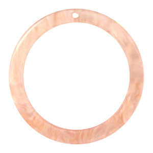 Anh&auml;nger aus Resin rund 35mm Peach pink