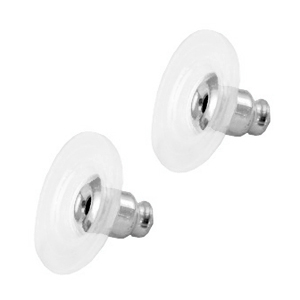 Stainless Steel - Rostfrei Stahl Ohrringe Ohrstopper Silber