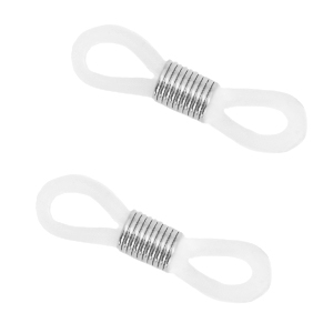 Zubeh&ouml;r aus Stainless Steel - Rostfreiem Stahl Endst&uuml;ck Brillen Kordel Transparent-silber