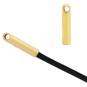 Zubeh&ouml;r aus Stainless Steel - Rostfreiem Stahl Endkappen &Oslash;1mm Gold