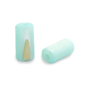 Perle Muschel Tube Light turquoise blue