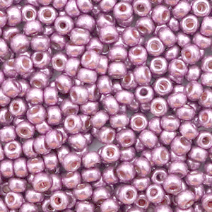 Miyuki 8/0 Rocailles Duracoat galvanized dusty orchid purple 8-4218