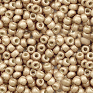 Miyuki 8/0 Rocailles Duracoat galvanized matte champagne 8-4204F