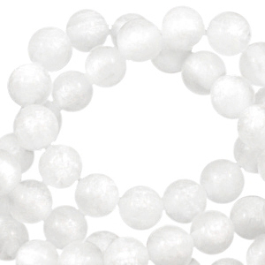Polaris Perle 6mm rund Mosso shiny Brilliant white