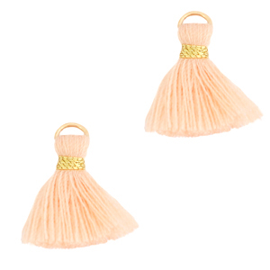 Quaste Perlen 1.5cm Gold-seashell pink