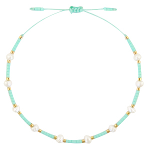 Armband Pearl Miyuki Turquoise green