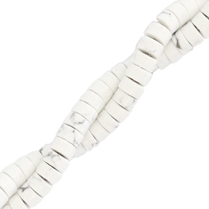 Perlen Naturstein Disc 4mm Marble beige