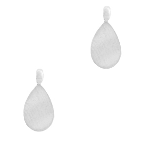 Anh&auml;nger aus Stainless Steel - Rostfreiem Stahl Tropfenform Silber