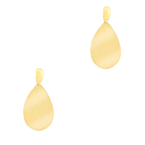 Anh&auml;nger aus Stainless Steel - Rostfreiem Stahl Tropfenform Gold