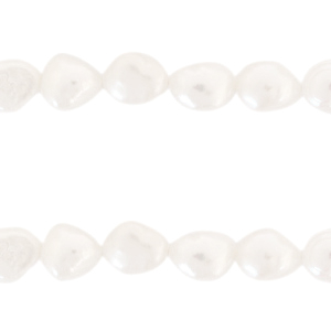 BQ S&uuml;sswasser Perlen Nugget oval 10x9mm Natural white