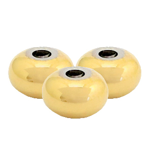 Perlen aus Stainless Steel - Rostfreiem Stahl 8mm Gold