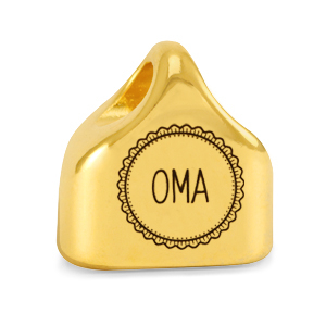 Endkappen Metall DQ "OMA" Mix & Match Gold (Nickelfrei)
