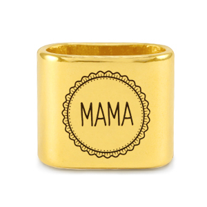 Schieber Metall DQ "MAMA" Mix & Match Gold (Nickelfrei)