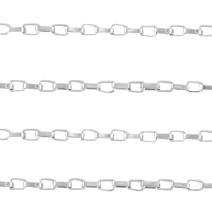 Zubeh&ouml;r aus Stainless Steel - Rostfreiem Stahl Gliederkette Venezianer Silber