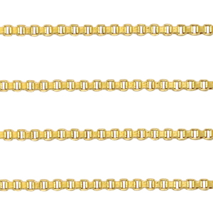 Zubeh&ouml;r aus Stainless Steel - Rostfreiem Stahl Gliederkette Venezianer Gold