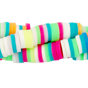 Perlen Katsuki 6mm Green pink mix