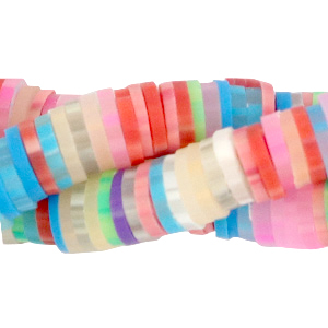 Perlen Katsuki 4mm Rainbow melange mix