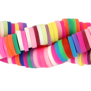 Perlen Katsuki 4mm Rainbow pink-brown mix