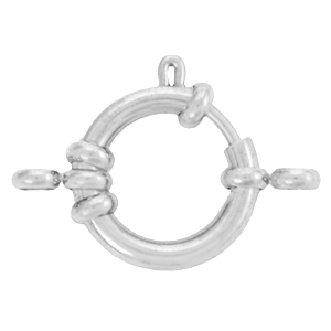 Zubeh&ouml;r aus Stainless Steel - Rostfreiem Stahl Rettungsring Verschluss 16mm mit &Ouml;sen Silber