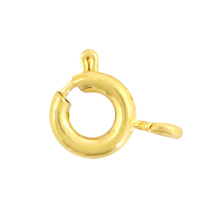 Zubeh&ouml;r aus Stainless Steel - Rostfreiem Stahl Rettungsring Verschluss 5mm Gold