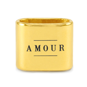 Schieber Metall DQ "AMOUR" Mix & Match Gold (Nickelfrei)