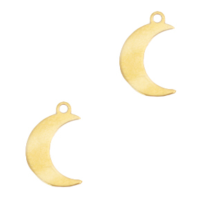 Anh&auml;nger aus Stainless Steel - Rostfreiem Stahl Mond Gold