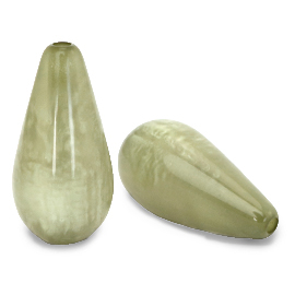 Polaris Perle tropfenform Mosso shiny Basil green