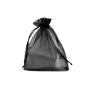 Organza Schmuck Beutel 7x9cm Black