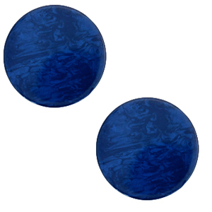 20 mm flach Polaris Elements Cabochon Lively True blue