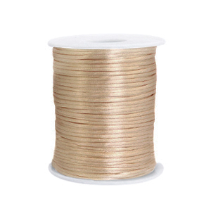 Draht Satin 1.5mm Champagne beige