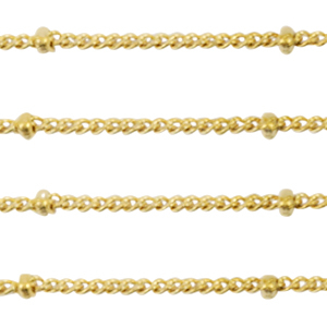 Zubeh&ouml;r aus Stainless Steel - Rostfreiem Stahl Gourmet Gliederkette Kugel Gold