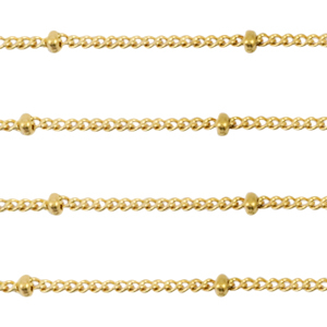 Zubeh&ouml;r aus Stainless Steel - Rostfreiem Stahl Gourmet Gliederkette Kugel Gold