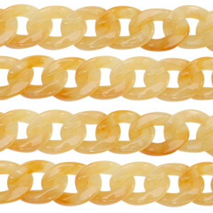 Acryl-Glieder 22mm Amber orange