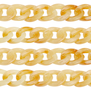 Acryl-Glieder 19mm Amber orange