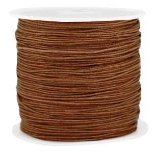 Band Macram&eacute; 0.8mm Pecan brown