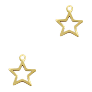 Anh&auml;nger aus Stainless Steel - Rostfreiem Stahl Star Gold