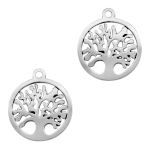 Anh&auml;nger aus Stainless Steel - Rostfreiem Stahl Tree of Life Silber