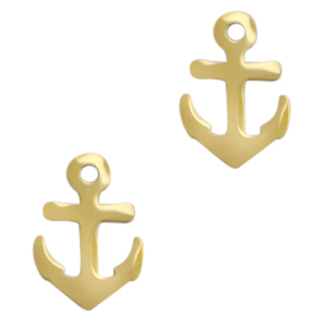 Anh&auml;nger aus Stainless Steel - Rostfreiem Stahl Anchor Gold
