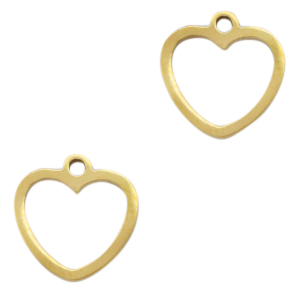 Anh&auml;nger aus Stainless Steel - Rostfreiem Stahl Heart Gold