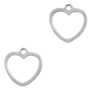 Anh&auml;nger aus Stainless Steel - Rostfreiem Stahl Heart Silber