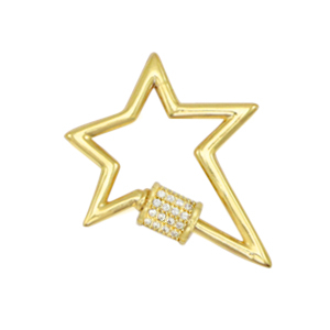 Zirconia Verschluss Lightning Gold