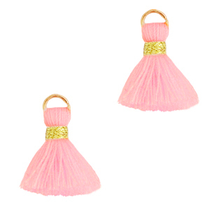 Quaste Perlen 1.5cm Gold-pink