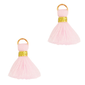 Quaste Perlen 1.5cm Gold-light pink