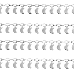 Zubeh&ouml;r aus Stainless Steel - Rostfreiem Stahl Moon Silber