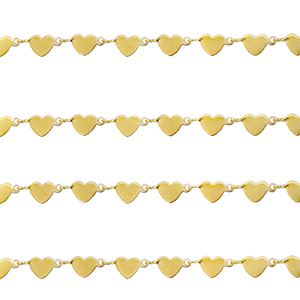 Zubeh&ouml;r aus Stainless Steel - Rostfreiem Stahl Heart Gold