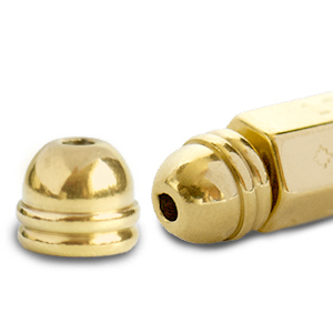 C.U.S&reg; Message Beads Endkappe Gold (Nickelfrei)