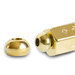 C.U.S&reg; Message Beads Endkappe Gold (Nickelfrei)